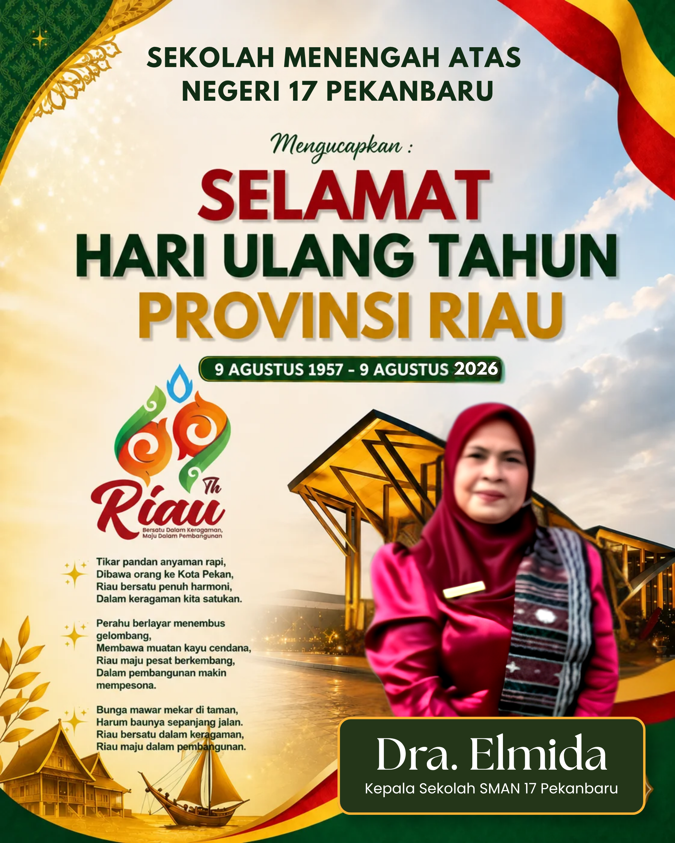 Selamat HUT Riau ke-69
