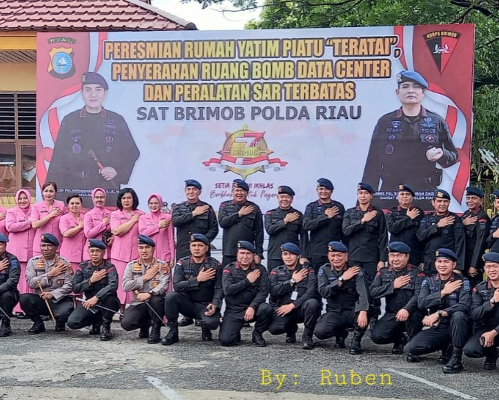 Sempena Dirgahayu Korps Brimob Ke-77, Kapolda Riau Resmikan Rumah Yatim Piatu ‘Teratai’