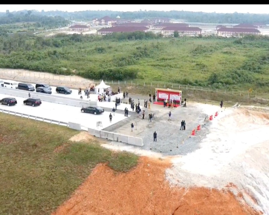 Presiden RI Bersama Gubernur Riau, Tinjau Progres Pembangunan Jalan Tol Pekanbaru - Bangkinang