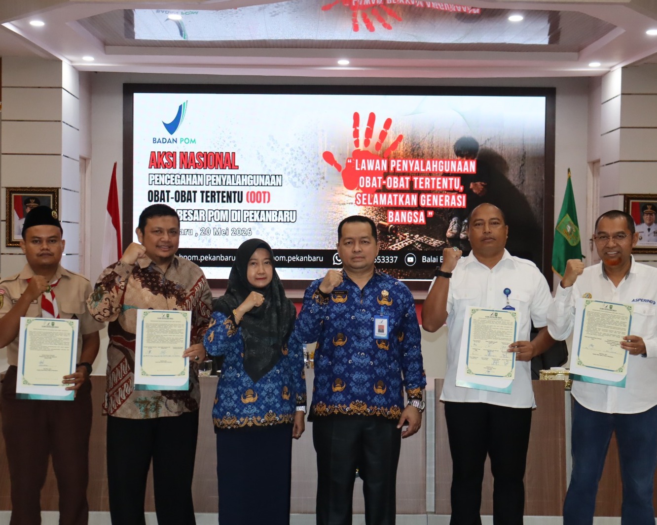 Lindungi Masa Depan Bangsa, BBPOM Pekanbaru Gandeng Puluhan Instansi Amankan Riau Dari Bahaya Obat-Obat Tertentu