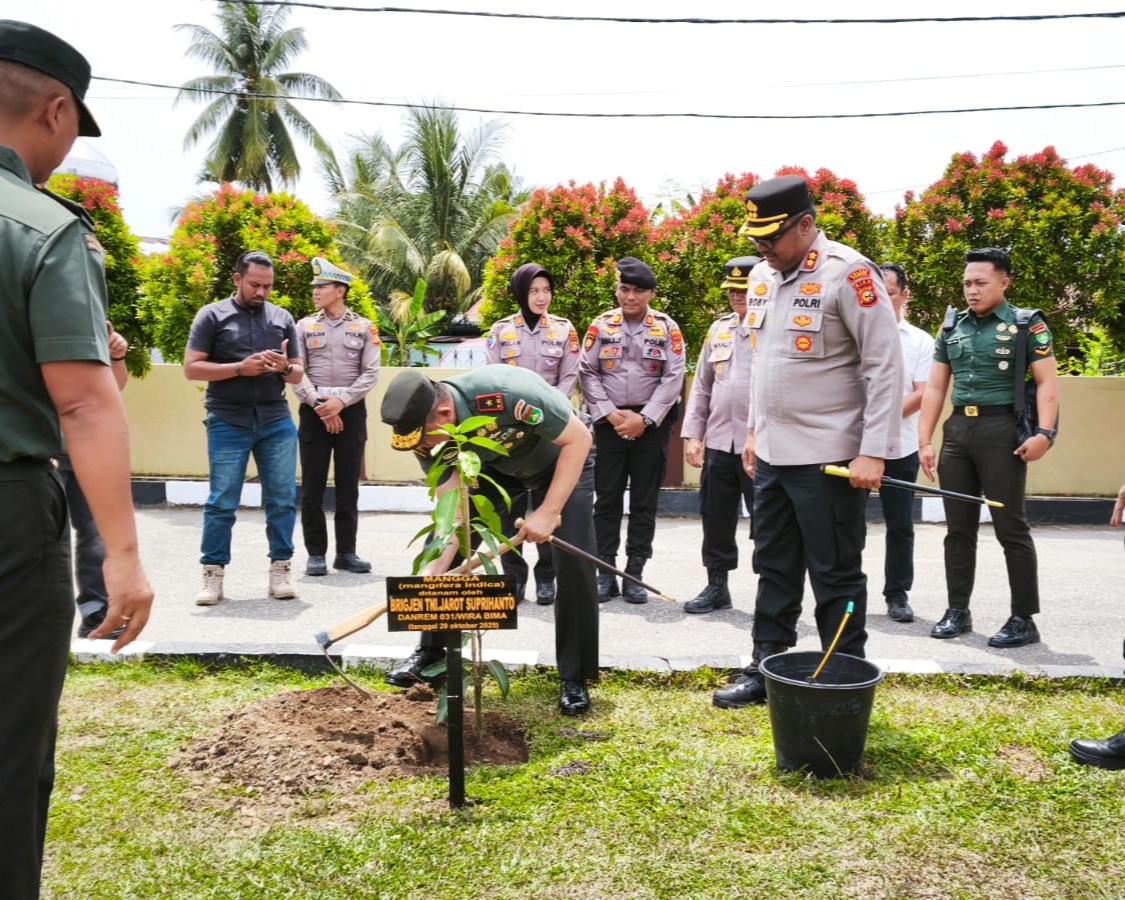 Danrem 031/WB Kunjungi Polres Kampar, Sinergitas TNI-Polri Semakin Solid Jaga Kamtibmas