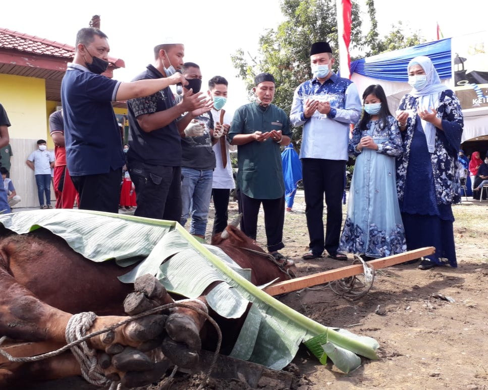 Polresta Gelar Penyembelihan Hewan Kurban, Kapolresta Pekanbaru: Momentum Hari Raya Idul Adha 1441 H, Menanamkan Nilai - Nilai Pengorbanan dan Keikhlasan Pengabdian Insan Bhayangkara Yang Bertaqwa