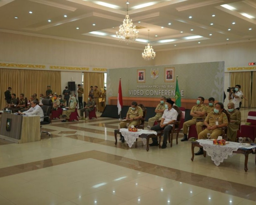 Gubri Syamsuar Vidcon Bersama Presiden RI Membahas Isu Covid-19