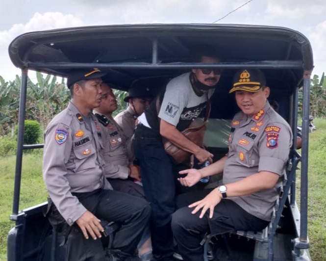 Polresta Pekanbaru Amankan Diduga Pelaku Pembakar Lahan