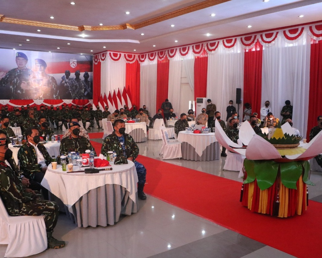 Danlanud RSN Hadiri Ulang Tahun Brimob Polri Ke-75