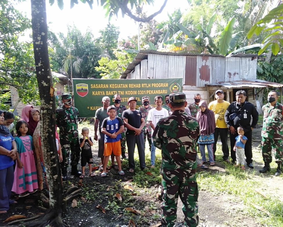 Program RTLH Kodim 0301/PBR Mulai Dikerjakan