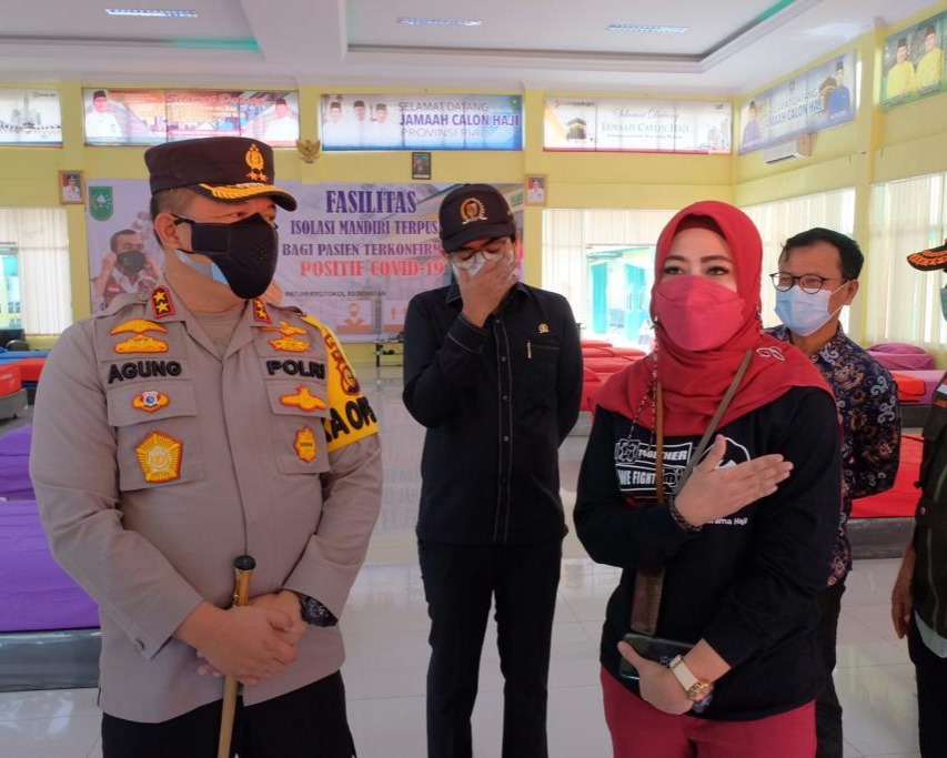 Tinjau Isolasi Terpadu Asrama Haji, Kapolda Riau: Tetap Semangat Ini Tugas Yang Mulia
