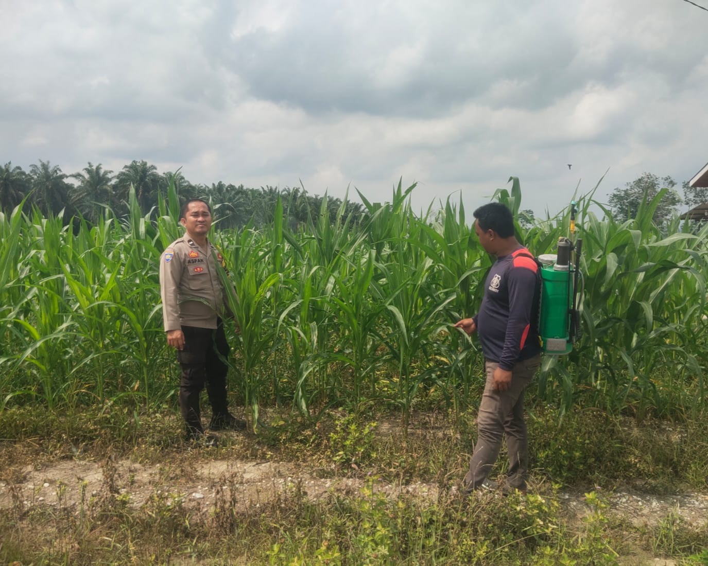 Kapolsek Bandar Sei Kijang Dukung Program Asta Cita Ketahanan Pangan