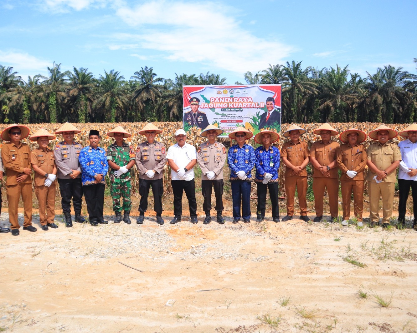 Panen Raya Jagung di Kampar, Polres Kampar Dukung Swasembada Pangan Nasional