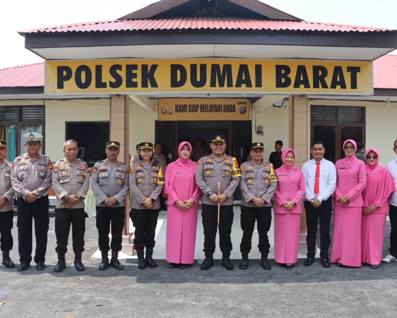 Kapolres Dan Ketua Bhayangkari Cabang Dumai Kembali Laksanakan Kunker Ke Polsek Jajaran