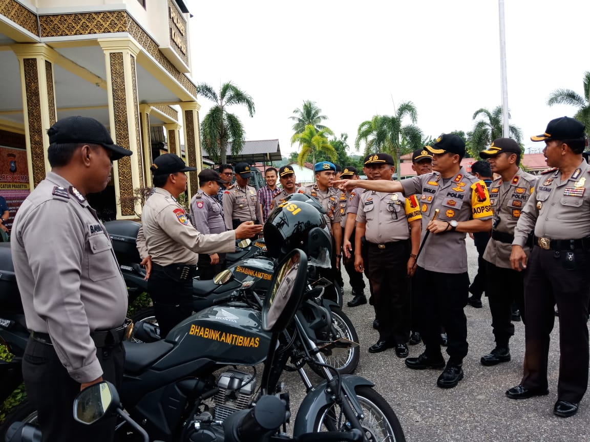 Kapolres Kampar Distribusikan Empat Sepeda Motor Dinas Untuk Bhabinkamtibmas