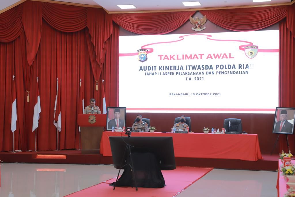 Buka Taklimat Awal Audit Kinerja Tahap II, Kapolda Riau Tekankan Hal Ini