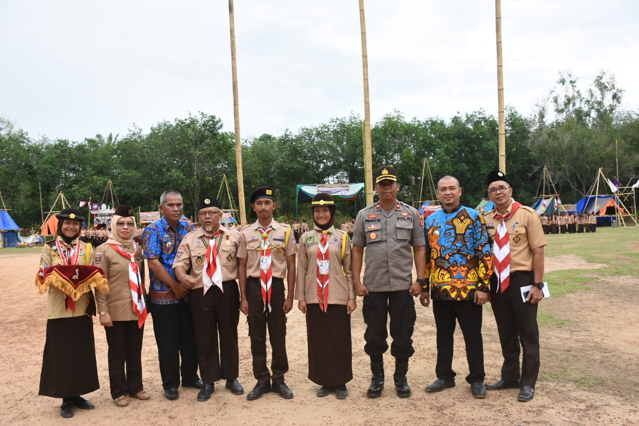 Upacara Pembukaan Gebyar Perlombaan Temu Penegak Kwartir Cabang Tulang Bawang Barat Berlangsung Meriah