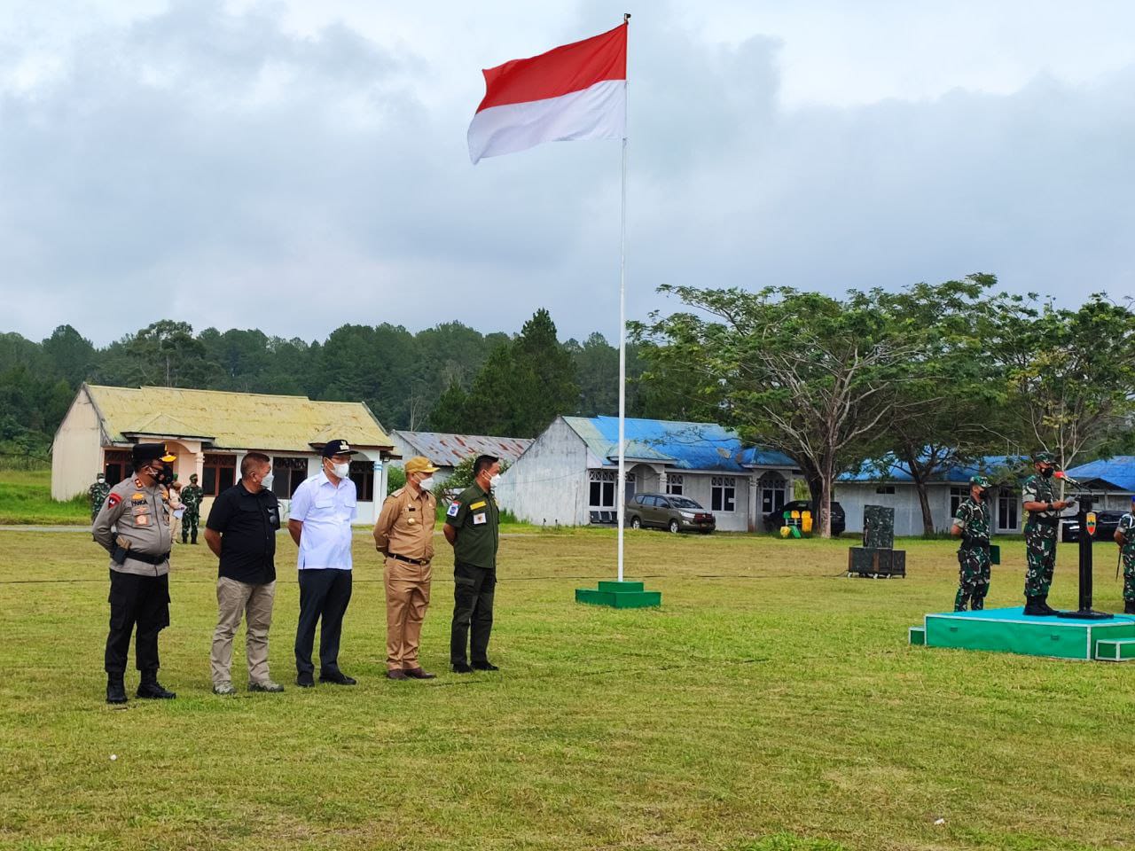 Bupati Nikson Nababan Hadiri Apel Gelar Pasukan Dalam Rangka Kunker Presiden RI di Kabupaten Tapanuli Utara