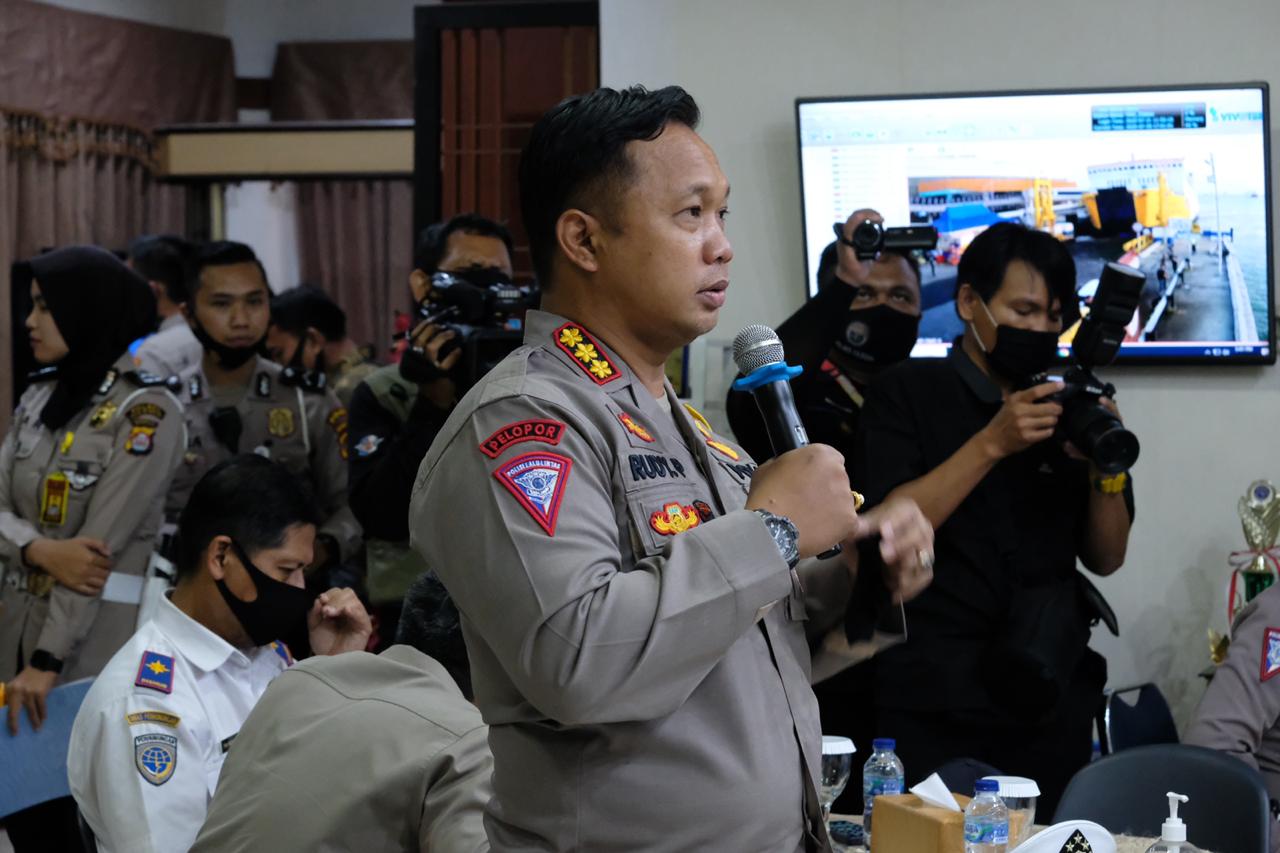 Dirlantas Polda Banten Paparkan Kesiapan Libur Idul Adha Kepada Kakorlantas Polri