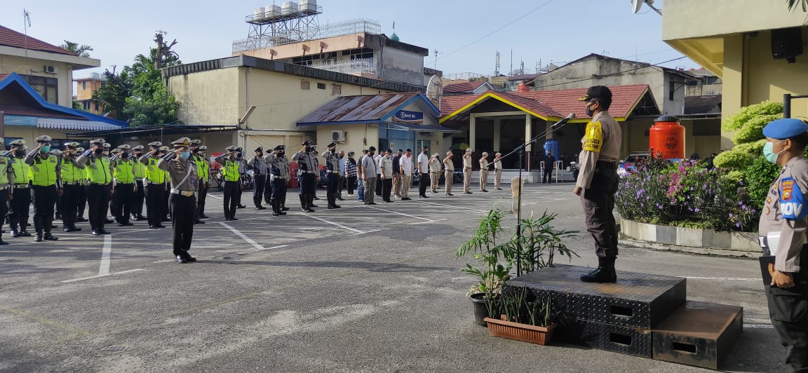 Operasi Patuh Lancang Kuning 2020 Dimulai, Polresta Pekanbaru Laksanakan Apel Gelar Pasukan