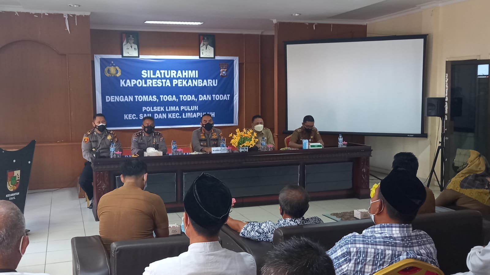 Kapolresta Pekanbaru Kembali Jalin Silaturahmi Bersama Para Tokoh di Wilayah Kecamatan Sail dan Limapuluh