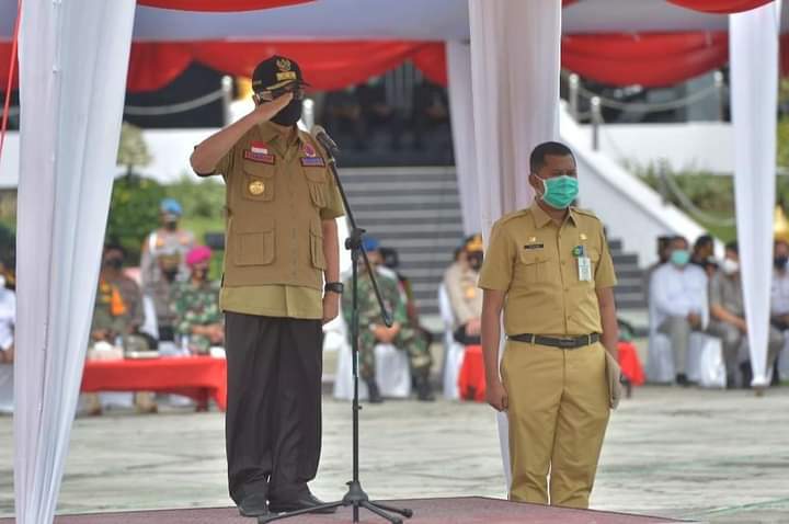 Gubri Pimpin Apel Kesiapan Menghadapi Bencana Alam di Wilayah Provinsi Riau