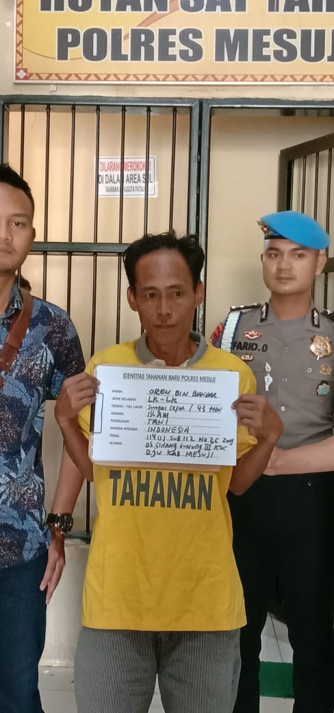 Diduga Menjadi Bandar Narkoba, Satu Pria Dibekuk Polres Mesuji