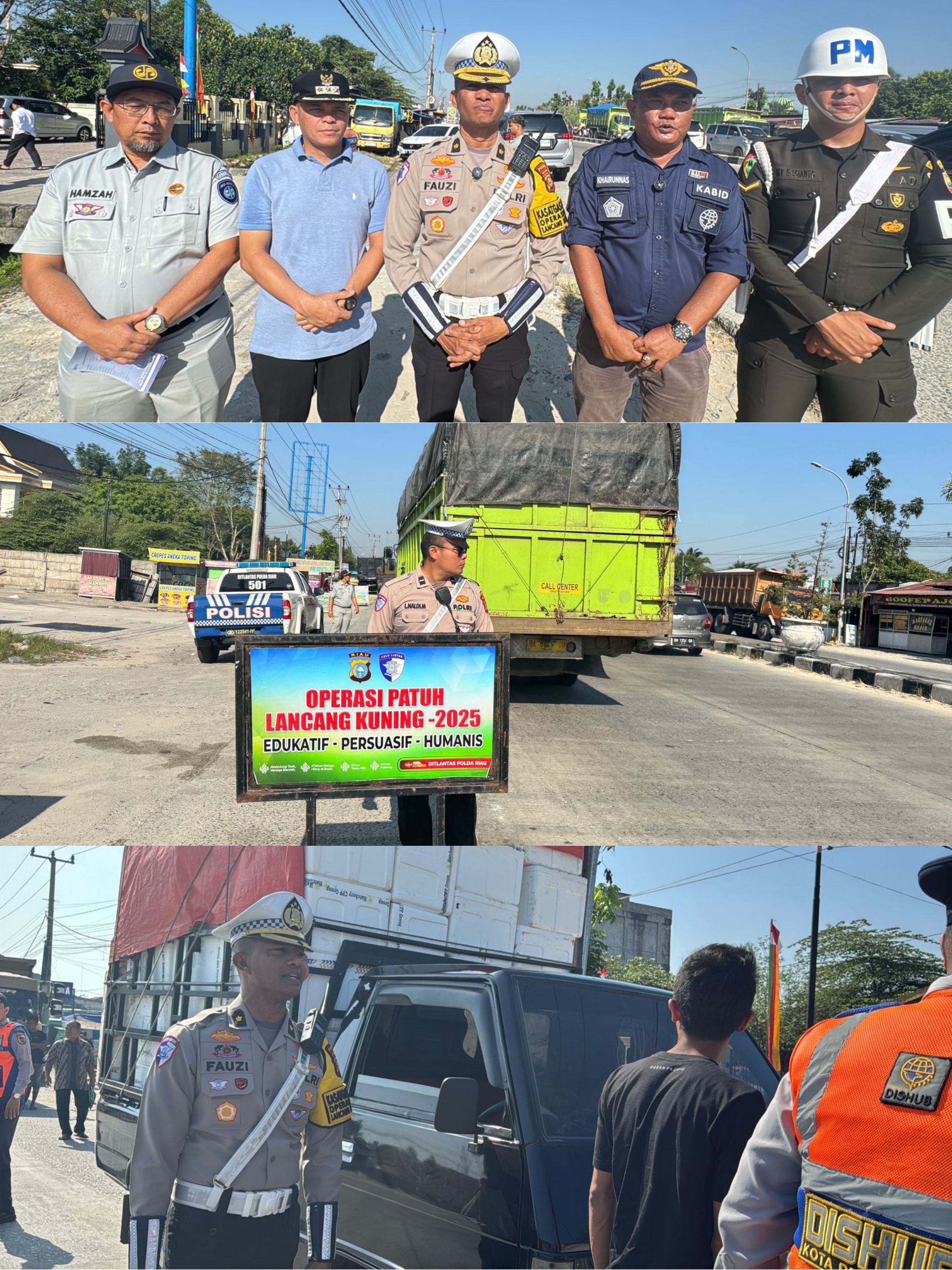 Satgas Gakkum Operasi Patuh LK 2025 Polda Riau Tertibkan Pelanggar Lalu Lintas Gunakan ETLE Handheld, E-TILang Dan ETLE Onbord