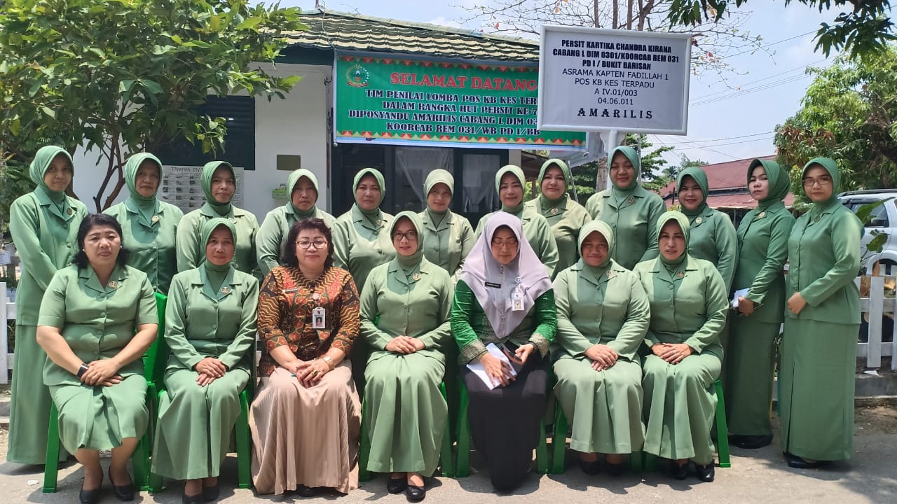 Persit Kartika Cabang L Dim 0301/Pekanbaru Ikuti Lomba Pos KB Kes Terpadu