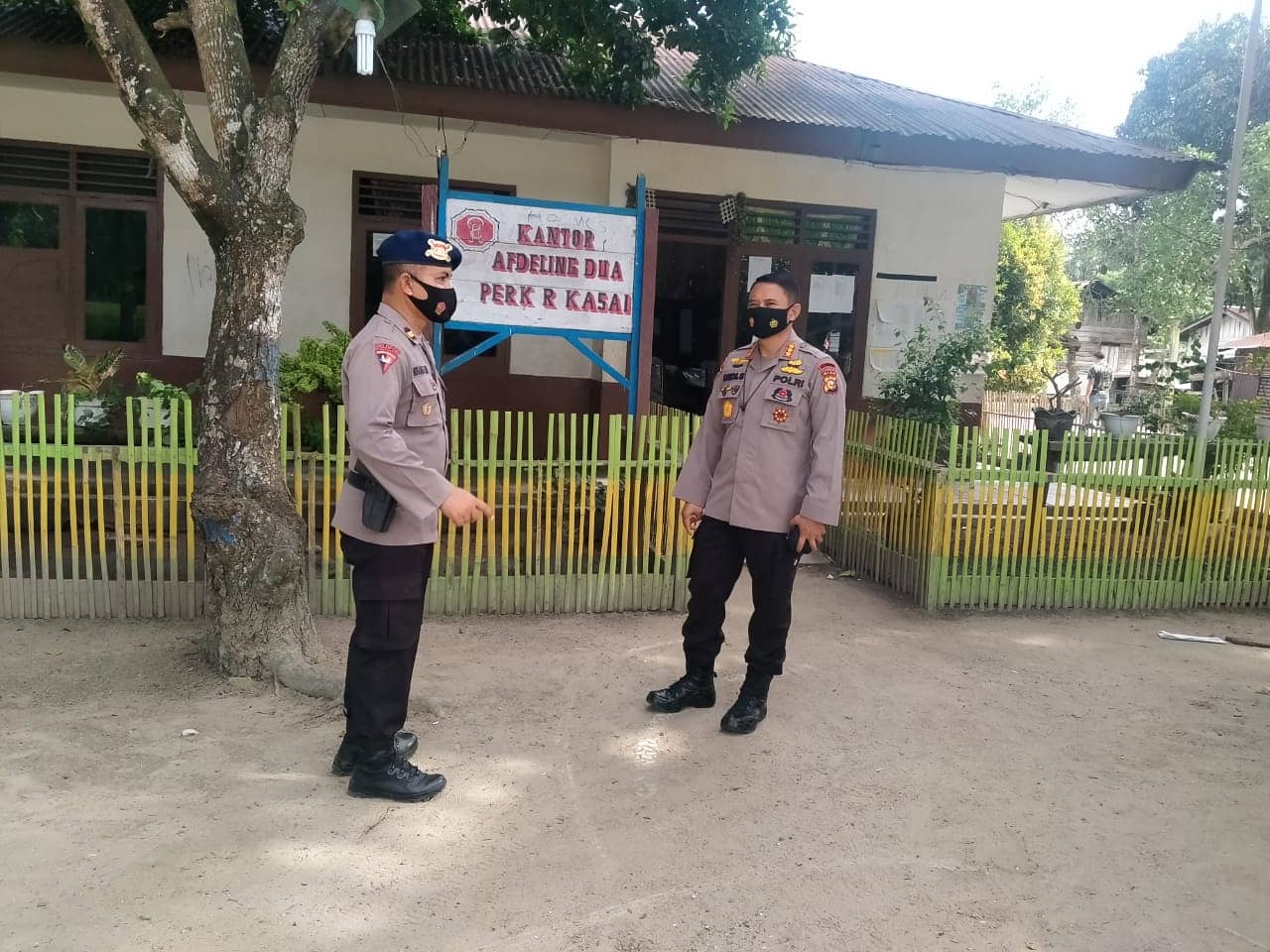Dansat Brimob Polda Riau Lakukan Pengecekan Kesiapsiagaan Personil Untuk Pengamanan PSU di Kabupaten Rokan Hulu