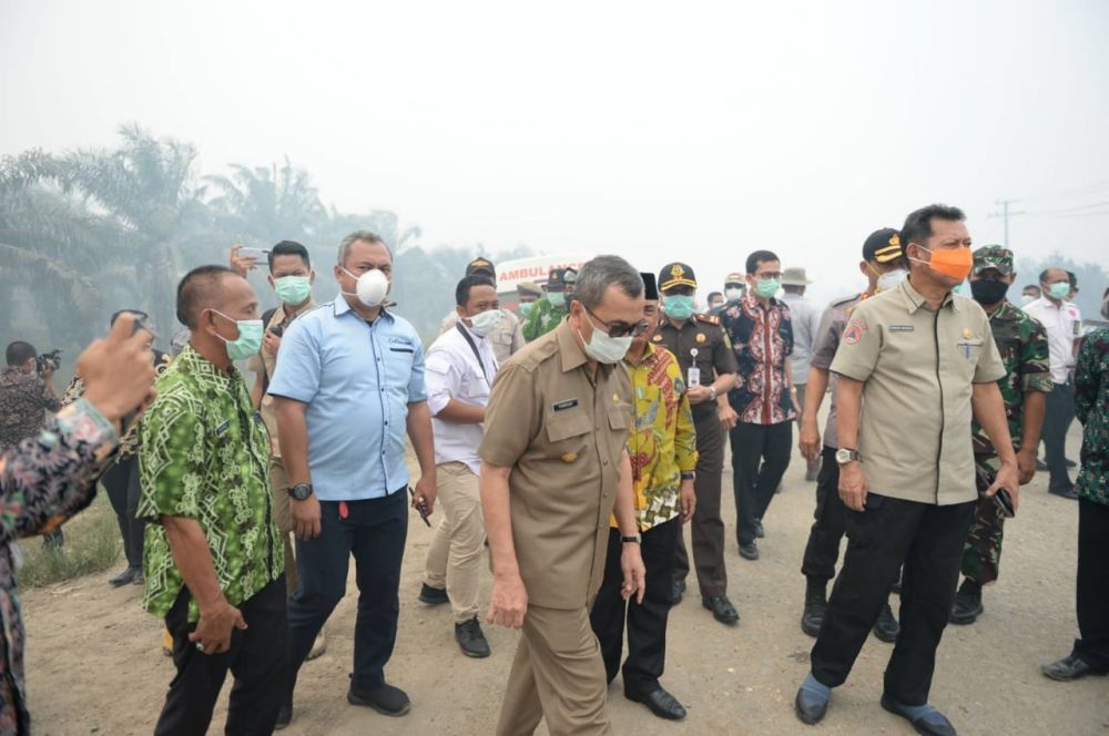 Gubri Tinjau Karhutla di Kabupaten Pelalawan