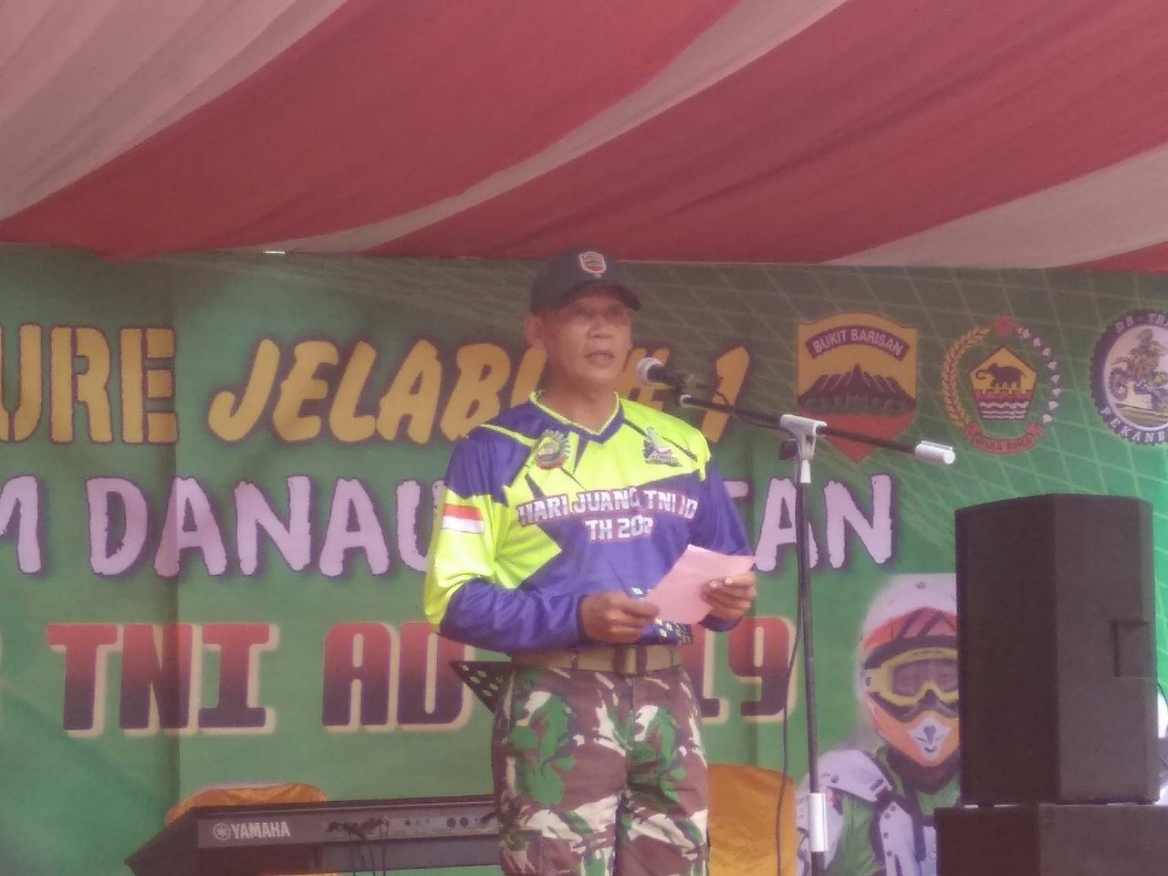 Dandim 0301/Pekanbaru Hadiri Kegiatan Trail Adventure Jelajah Alam Danau Buatan (Trabas Motor Trail), Dalam Rangka Memperingati Hari Juang TNI AD Tahun 2019 Korem 031/WB 