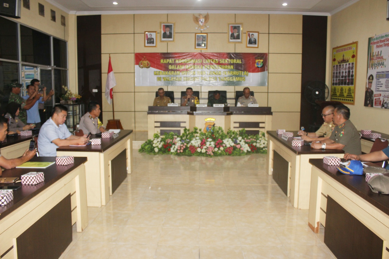 Serius Cegah Karhutla, Polres Tanggamus dan Dua Pemkab Duduk Bersama