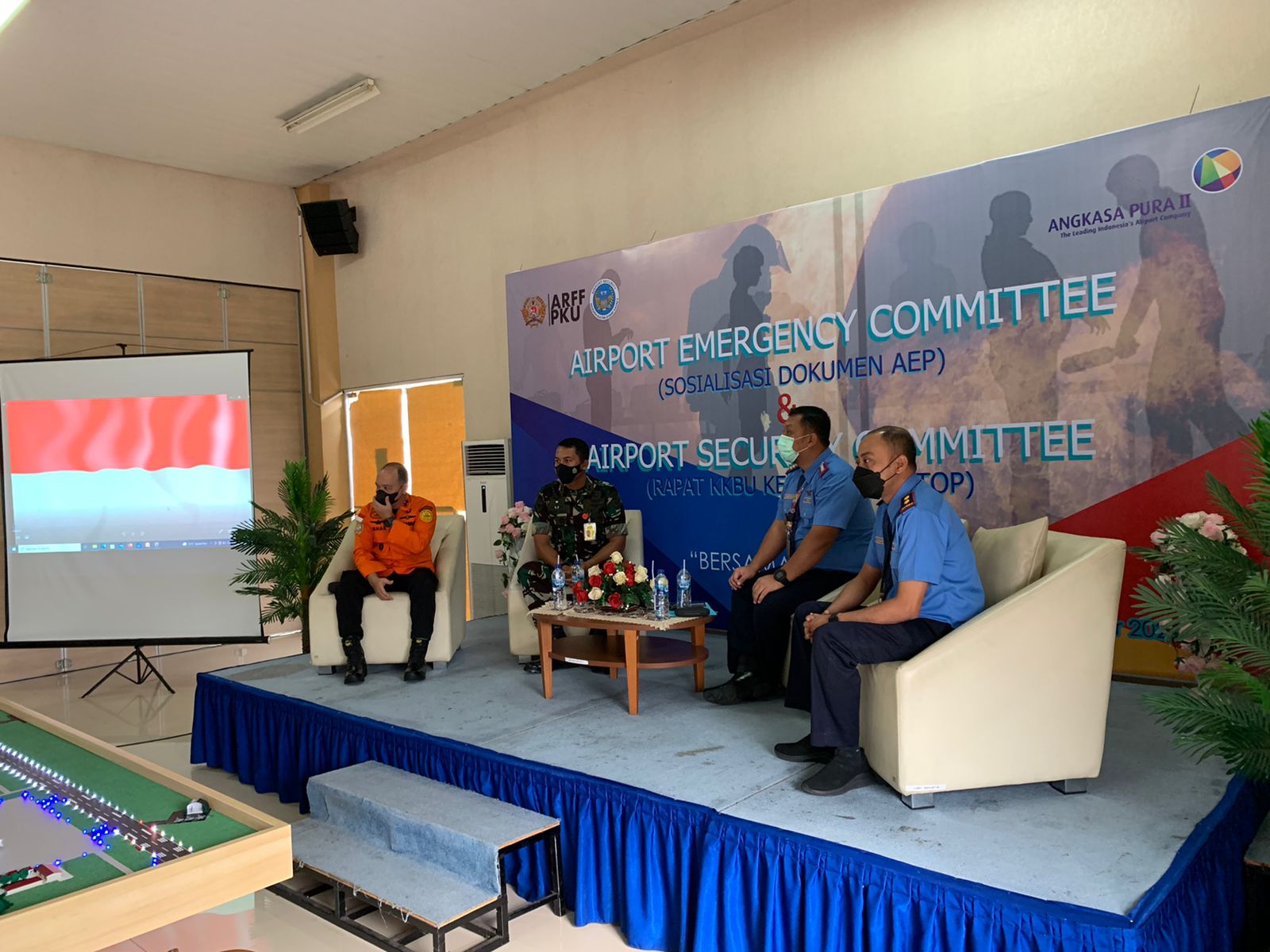Bandara SSK II Pekanbaru Gelar Rapat Komite Penanggulangan Keadaan Darurat dan Rapat Komite Keamanan Bandar Udara Ke-4 Tahun 2021