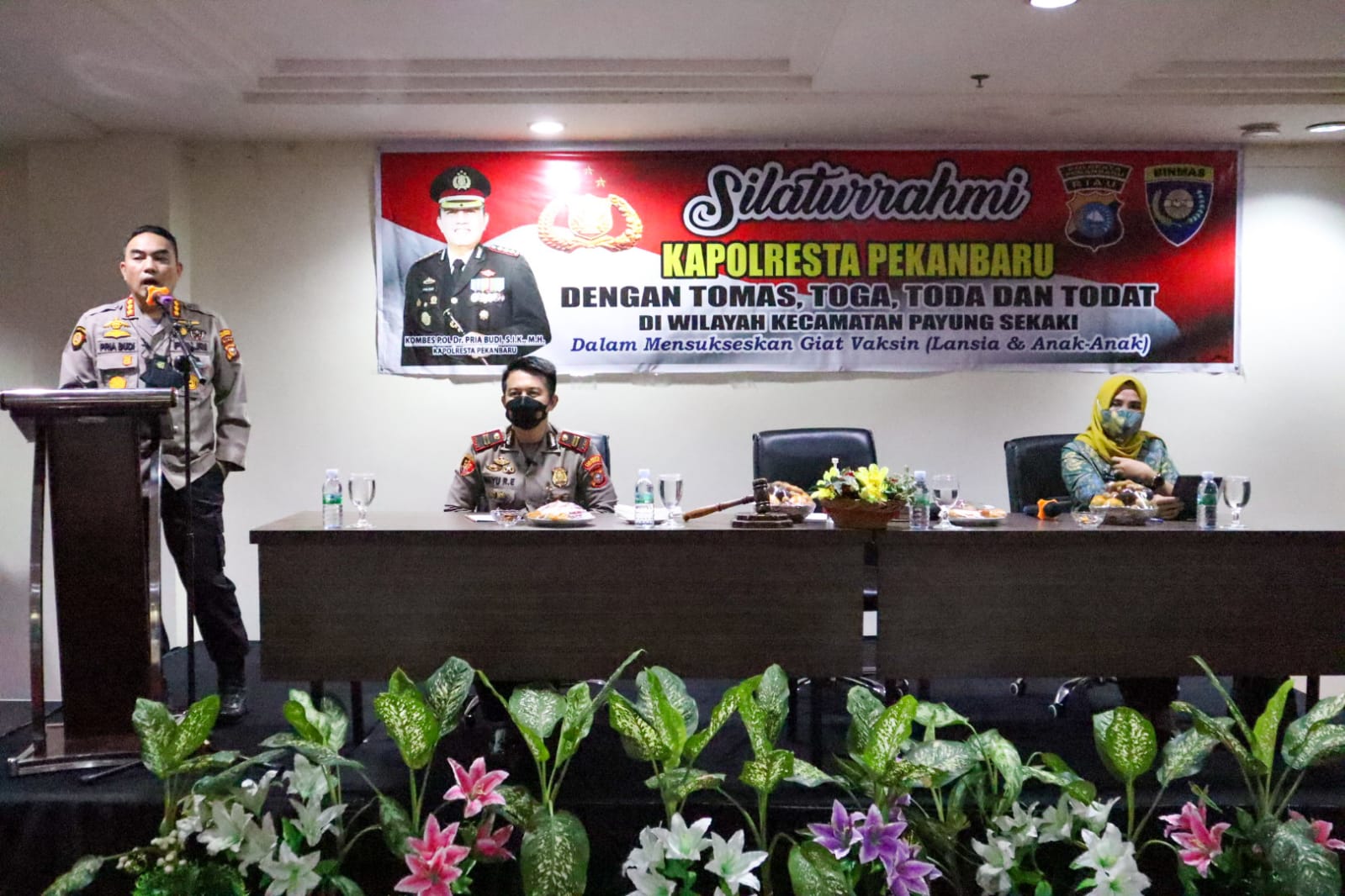 Lanjut Silaturrahmi Kepada Tomas, Toga dan Todat, Kapolresta Pekanbaru Tekankan Harkamtibmas Dan Vaksinasi