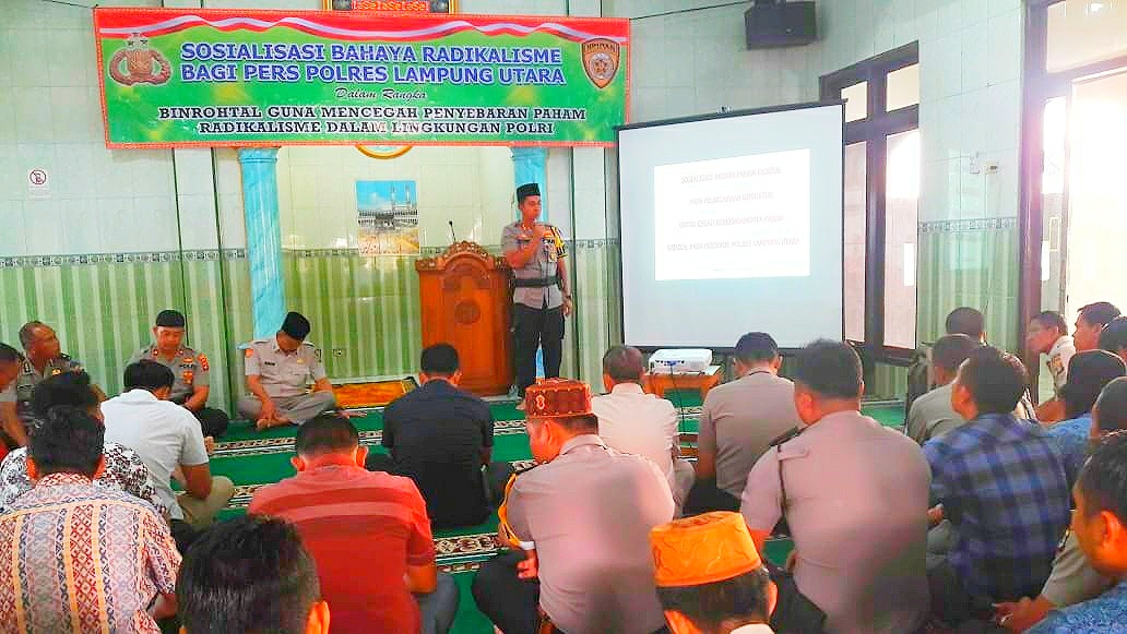 Kapolres Lampung Utara Gelar Sosialisasi Bahaya Radikalisme