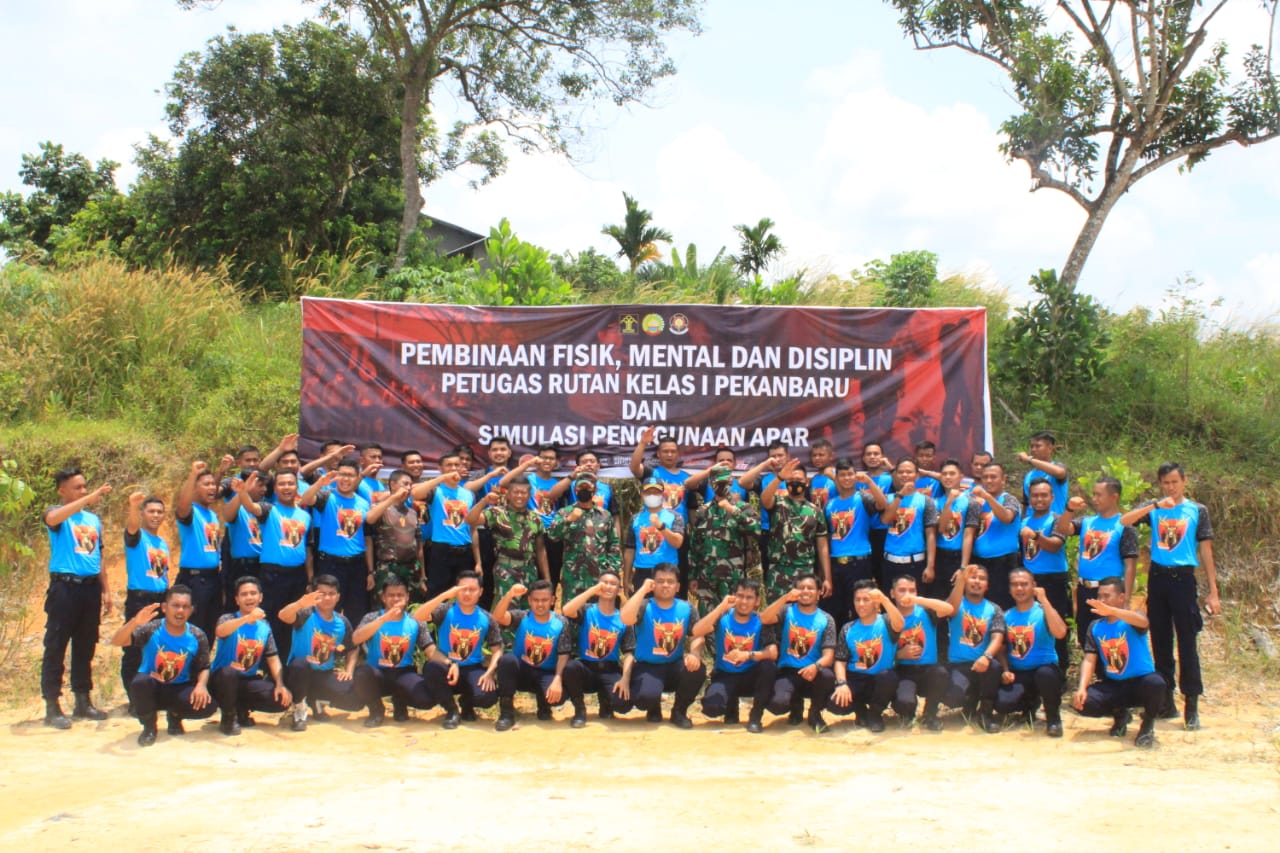 Kodim 0301/PBR Laksanakan Pembinaan Fisik, Mental dan Disiplin Petugas Rutan Kelas 1 Kota Pekanbaru