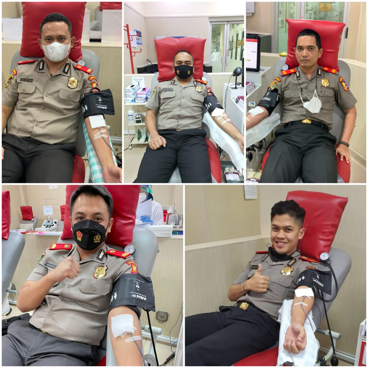 Peduli Ketersediaan Darah, 5 Serdik Sespimmen Angkatan Ke-61 Gelar Donor Darah di PMI Bandung 