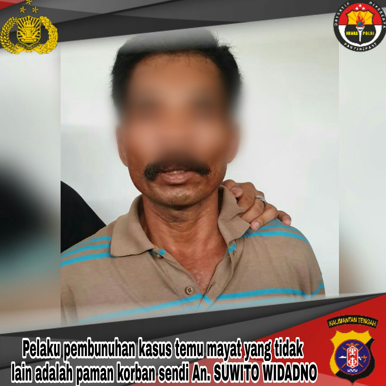 Pembunuh Wanita tanpa Identitas di Palangka Raya Terungkap, Pelaku Pamannya Sendiri