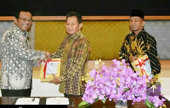 Wabup Tulang Bawang Barat Terima WTP dari BPK RI Perwakilan Lampung 
