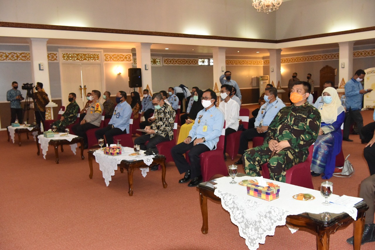Danlanud RSN Hadiri Pengantar Tugas Kepala Kantor Kemenhumham Riau