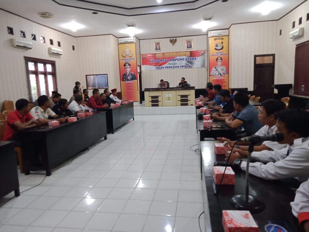 Kapolres Lampung Utara Gelar Silaturahmi Bersama Insan Pers dan Ormas