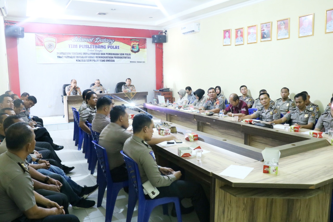 Puslitbang Polri Kunjungi Polres Tulang Bawang