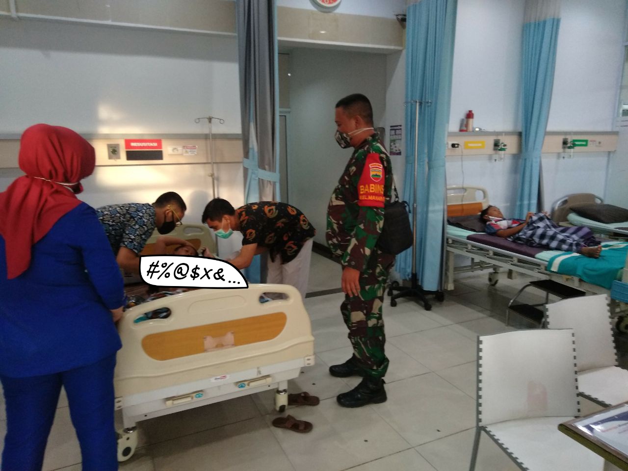 Babinsa Kodim 0301/PBR Bersama RSIA Budhi Mulya Laksanakan Sunat Gratis Untuk Warga Kurang Mampu