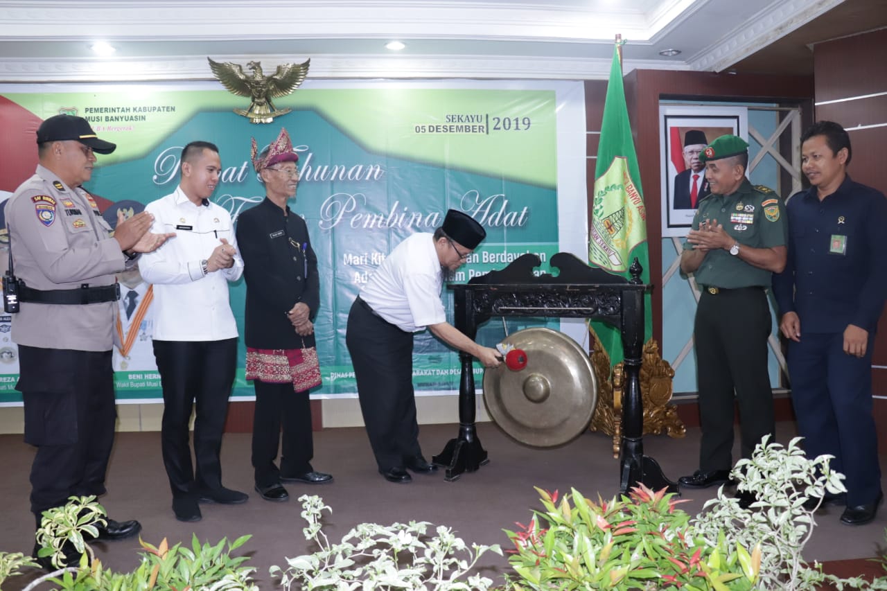 Pemerintah Kabupaten Muba Laksanakan Rapat Tahunan Forum Musyawarah Pemangku Adat dan Marga Tahun 2019