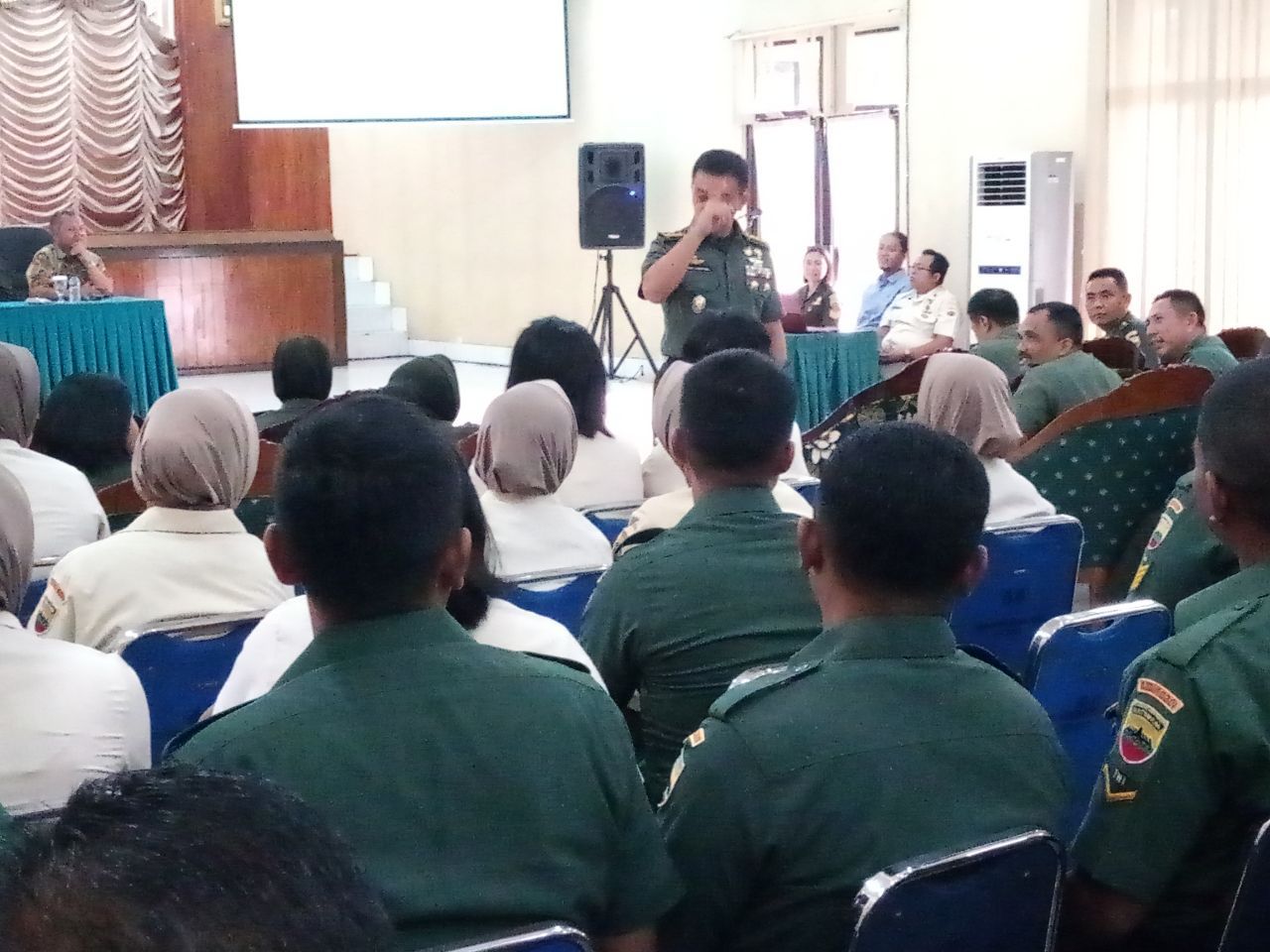 Prajurit Kodim 0301/Pekanbaru Ikuti Acara Sosialisasi KPR Swakelola TWP TNI AD Oleh PT. Panji Mulia Properti