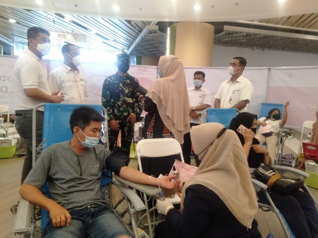 Peringati Hari Donor Darah Se Dunia, Dandim 0301/PBR Hadiri Acara Bhakti Sosial Donor Darah