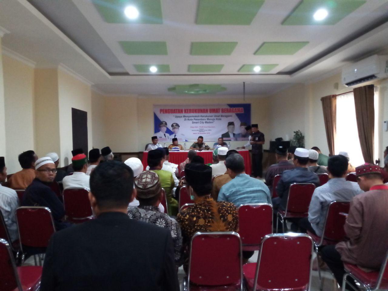 Dandim 0301/Pekanbaru Memberikan Paparan Dalam Acara Kegiatan Penguatan Kerukunan Umat Beragama