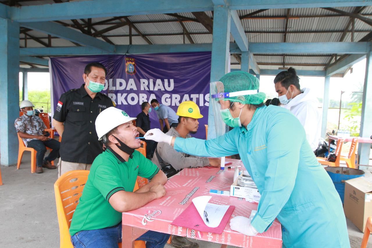 Gratis, Ditresnarkoba Polda Riau Gelar Kegiatan Test Narkoba DiLingkup Tenaga Kerja