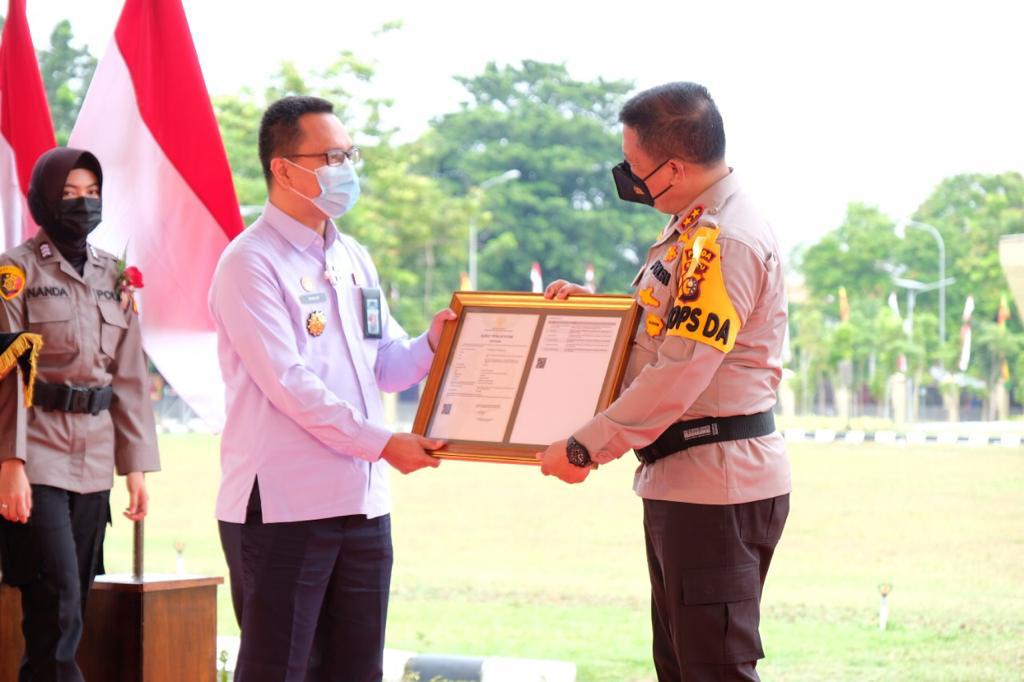 Direktorat Jenderal Kekayaan Intelektual Berikan Hak Cipta Aplikasi Dahsboard Lancang Kuning Milik Polda Riau