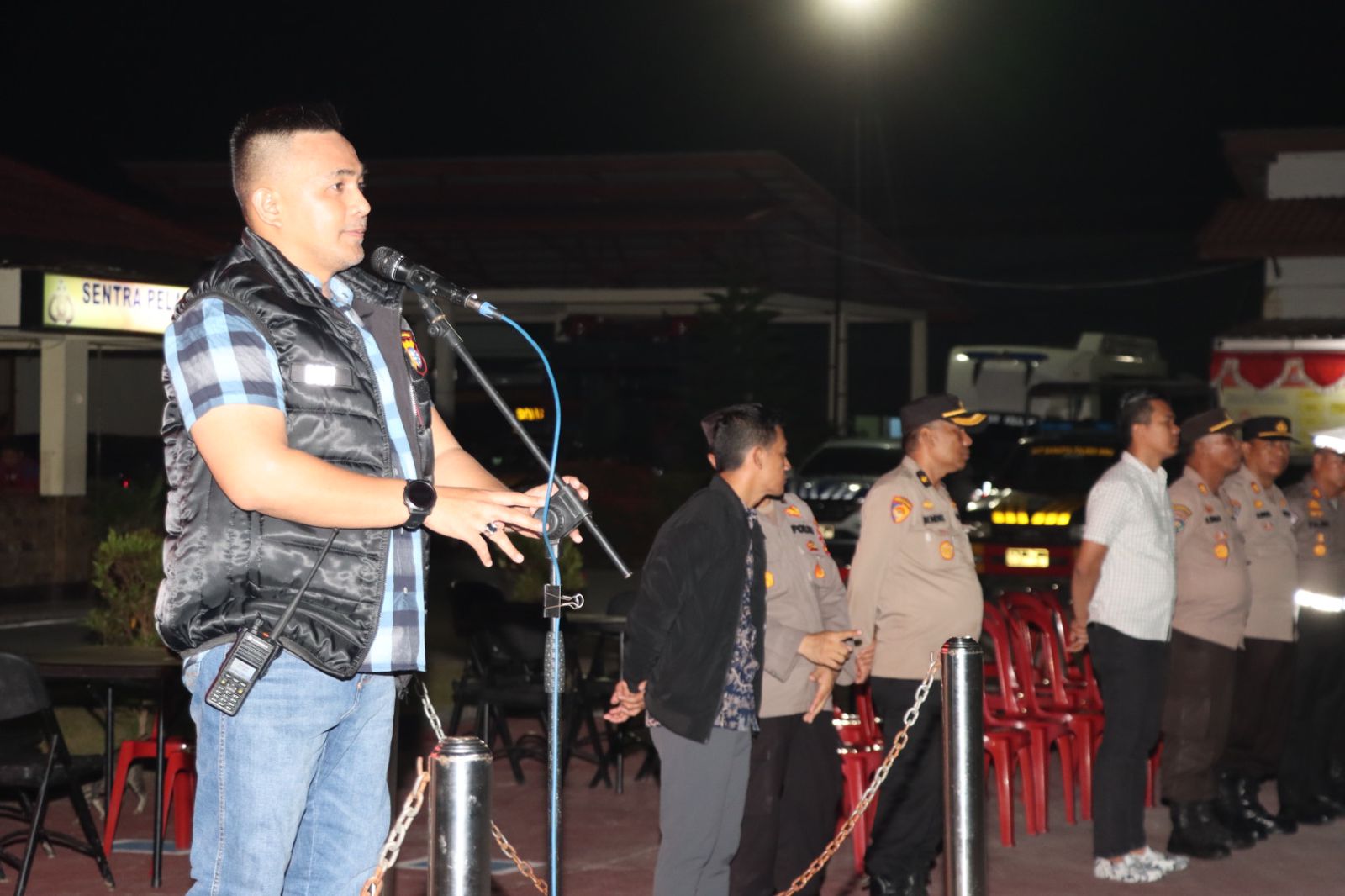 Cegah C3, Kapolres Inhu Pimpin Apel Gabungan Kompi Siaga dan Patroli