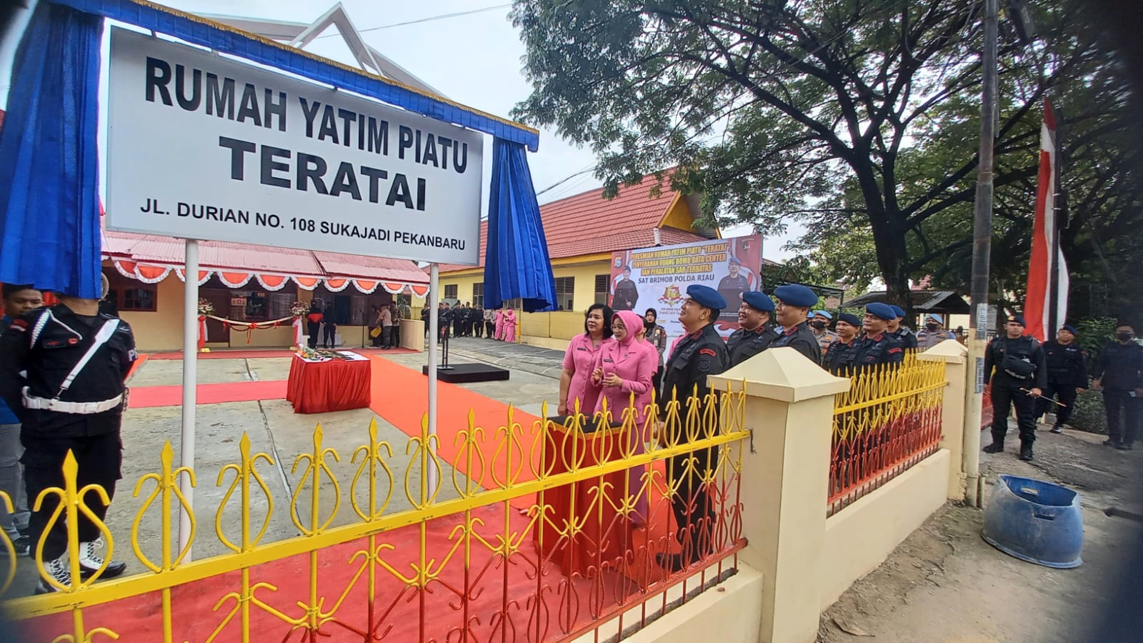 Sempena Dirgahayu Korps Brimob Ke-77, Kapolda Riau Resmikan Rumah Yatim Piatu ‘Teratai’