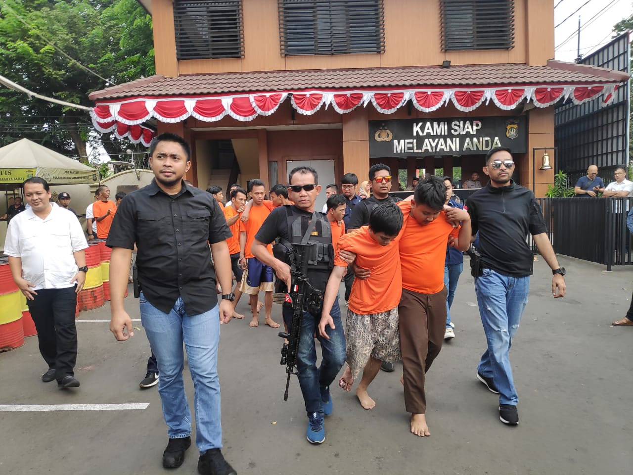 Belasan  Anggota Geng Motor Diciduk Polres Metro Jakarta Barat