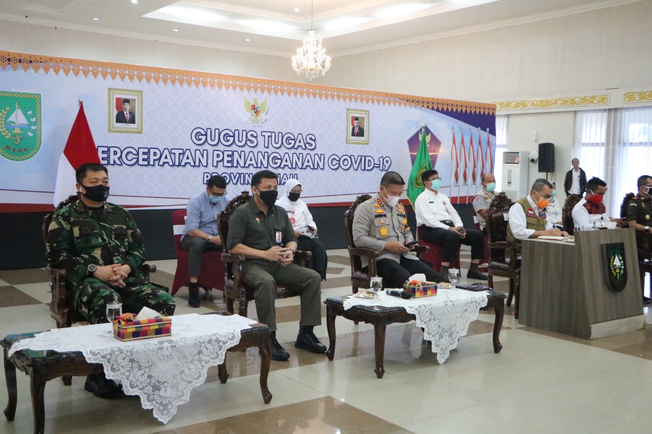 Danlanud RSN Hadiri Video Conference Bersama Presiden RI